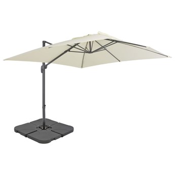 Emaga Parasol ogrodowy z przenośną podstawą, piaskowy