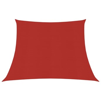 Emaga Żagiel przeciwsłoneczny, 160 g/m², czerwony, 4/5x3 m, HDPE