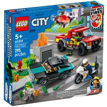Klocki LEGO City: Akcja strażacka i policyjny pościg 60319