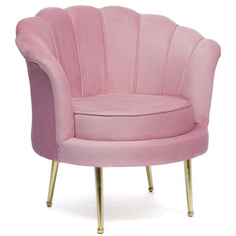 Fotel muszelka różowy #12 ELIF