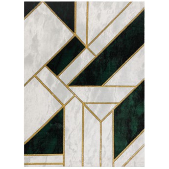 Dywan Ekskluzywny Emerald 1015 Marmur Butelkowa Zieleń-Złoty
