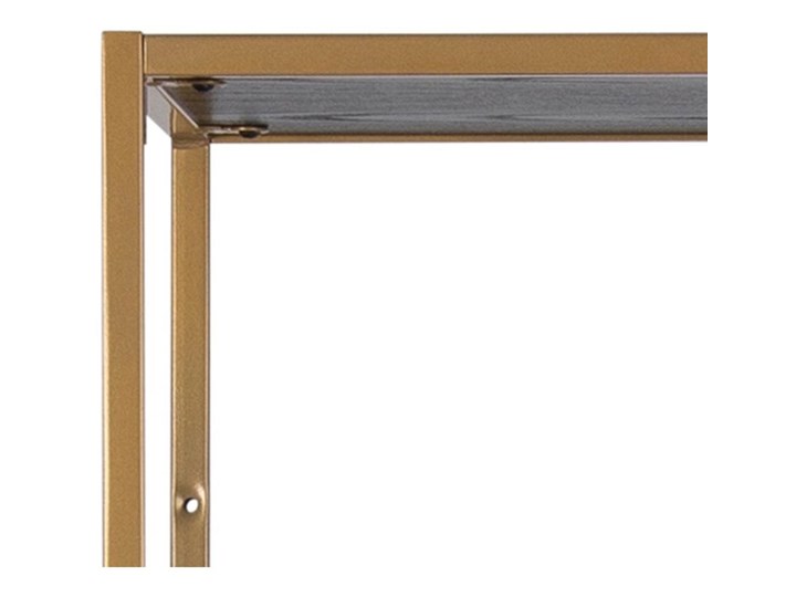 Regał Favors Asymmetric 77x185 cm czarno-złoty Kolor Czarny Kategoria Witryny