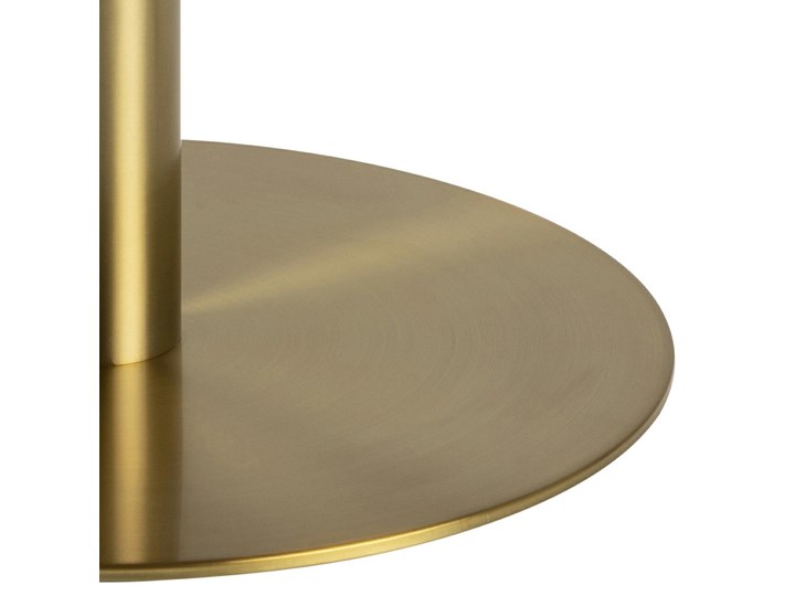 Okrągły stół na złotej nodze Corby 105 biały marmur Liczba miejsc Do 4 osób Wysokość 75 cm Metal Pomieszczenie Stoły do jadalni