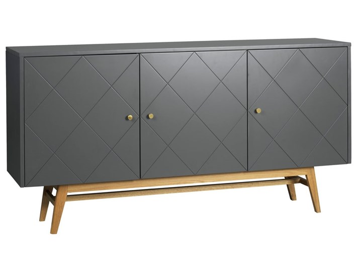 Komoda Rosswood 169x87 cm szara Głębokość 42 cm Szerokość 169 cm Pomieszczenie Sypialnia Z szafkami Płyta MDF Drewno Kolor Szary