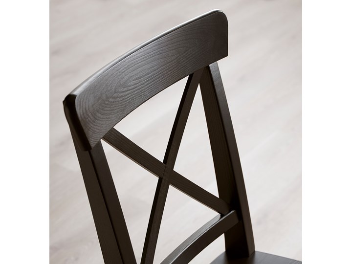 IKEA LANEBERG / INGOLF Stół i 4 krzesła, brązowy/brązowoczarny, 130/190x80 cm Pomieszczenie Jadalnia