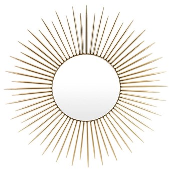 SPICY SUN lustro w kształcie słońca złote, 76 cm