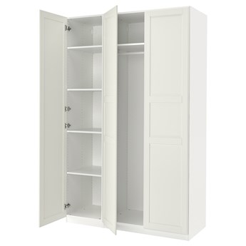 IKEA PAX / TYSSEDAL Kombinacja szafy, biały/lustro, 150x60x236 cm