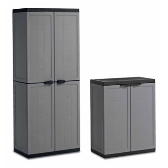 Jolly set cabinet high + low grey/black kod: BK-012092