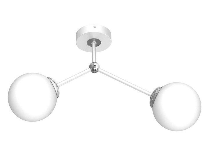 Żyrandol natynkowy JOY 2xE14/40W/230V biały/błyszczący chrom Szkło Metal Kategoria Lampy sufitowe