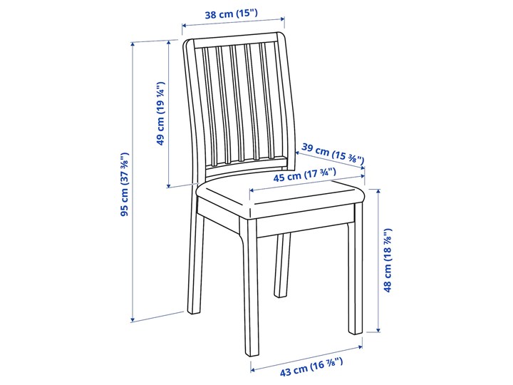 IKEA INGATORP / EKEDALEN Stół i 4 krzesła, biały biały/Orrsta jasnoszary, 110/155 cm Pomieszczenie Jadalnia