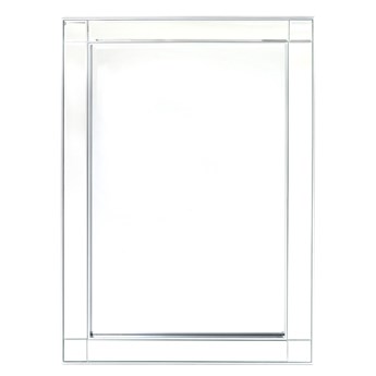 ELODINE II lustro w lustrzanej ramie styl glamour, 90x60 cm