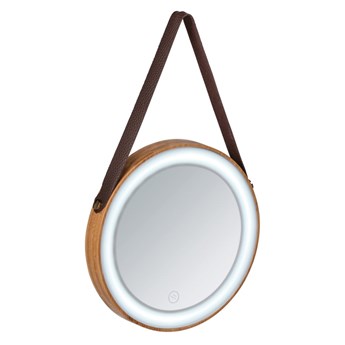 Lustro ścienne z oświetleniem LED Wenko Usini, ø 21 cm