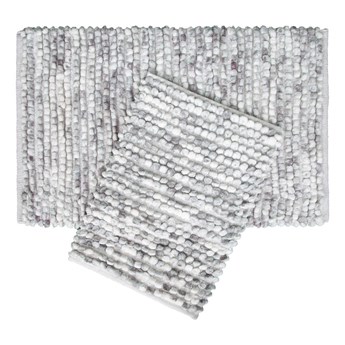 Zestaw 2 szarych bawełnianych dywaników łazienkowych Irya Home Collection Ottova