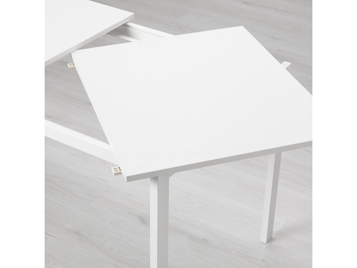 IKEA VANGSTA / ADDE Stół i 6 krzeseł, biały/biały, 120/180 cm Pomieszczenie Jadalnia