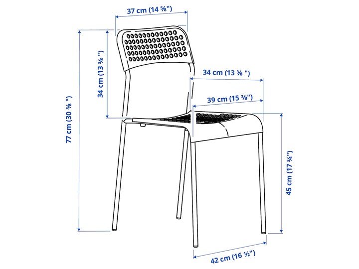 IKEA VANGSTA / ADDE Stół i 6 krzeseł, biały/biały, 120/180 cm Pomieszczenie Jadalnia Kategoria Stoły z krzesłami