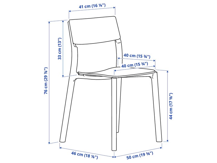 IKEA VANGSTA / JANINGE Stół i 6 krzeseł, biały/biały, 120/180 cm Pomieszczenie Jadalnia Kategoria Stoły z krzesłami