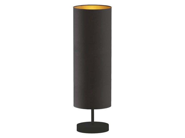 LAMPA NOCNA DO SYPIALNI OLIS TUBA GOLDEN Chrom Lampa z abażurem Wysokość 50 cm Stal Kategoria Lampy stołowe