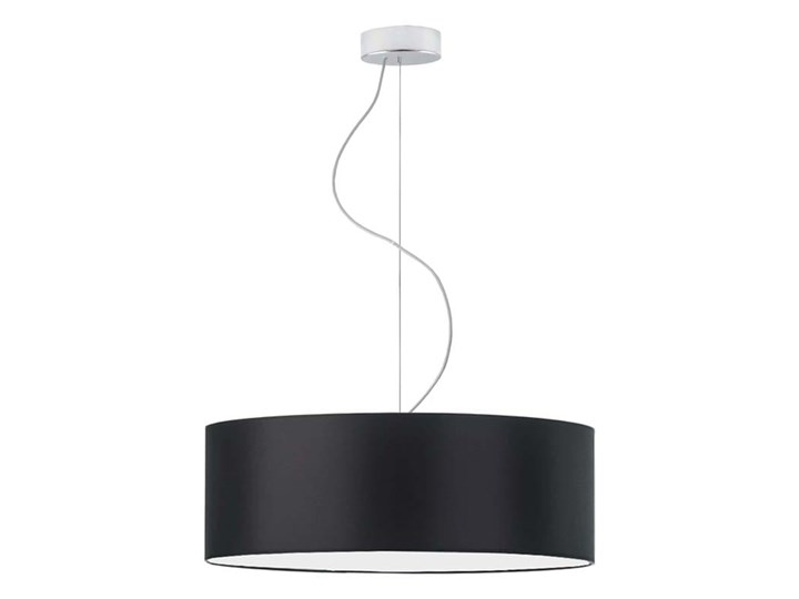 ŻYRANDOL DO SYPIALNI PREXA ZWIS Ø 50 WALEC CLASSIC Chrom Lampa z abażurem Beton Metal Stal Styl Nowoczesny