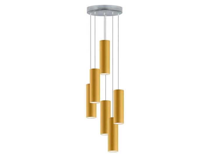 LAMPA MŁODZIEŻOWA OLIS 6 TUBA MAŁA Ø 8,5 CLASSIC Metal Beton Stal Chrom Lampa z abażurem Ilość źródeł światła 6 źródeł Styl Nowoczesny