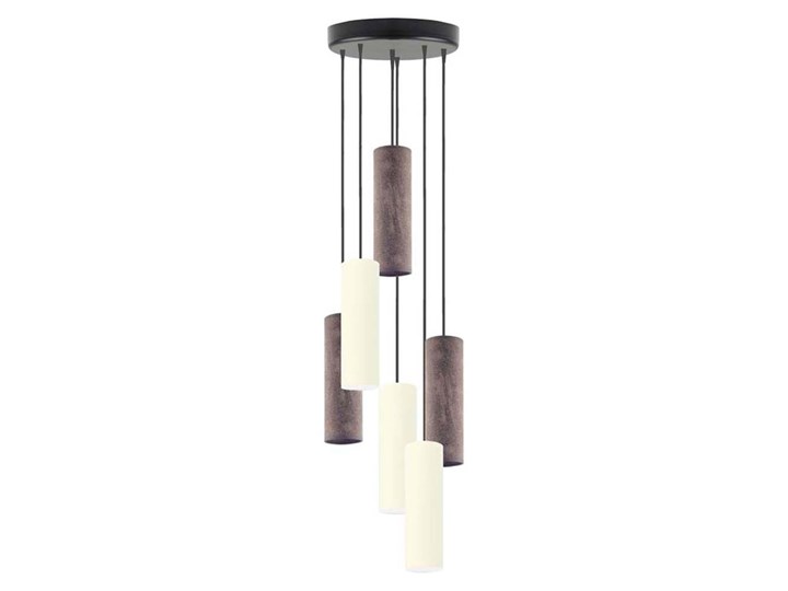 LAMPA MŁODZIEŻOWA OLIS 6 TUBA MAŁA Ø 8,5 CLASSIC Chrom Stal Beton Metal Lampa z abażurem Styl Nowoczesny