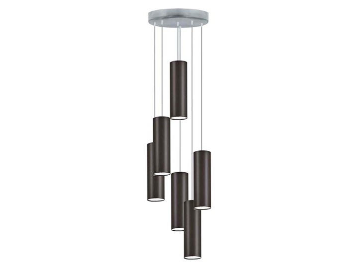 LAMPA MŁODZIEŻOWA OLIS 6 TUBA MAŁA Ø 8,5 CLASSIC Stal Kategoria Lampy wiszące Chrom Metal Lampa z abażurem Beton Ilość źródeł światła 6 źródeł