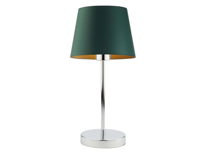 LAMPKA DO POKOJU DZIECKA PREXA STOŻEK GOLDEN Lampa z abażurem Chrom Lampa biurkowa Stal Wysokość 47 cm Styl Nowoczesny