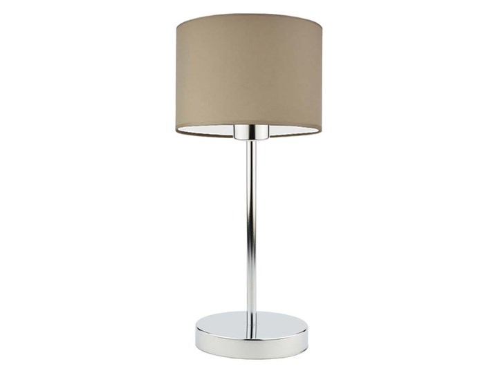 LAMPKA DO SALONU PREXA WALEC CLASSIC Lampa biurkowa Wysokość 47 cm Stal Lampa z abażurem Chrom Kolor Przezroczysty