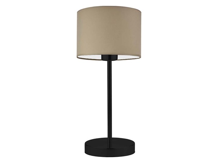LAMPKA DO SALONU PREXA WALEC CLASSIC Stal Wysokość 47 cm Lampa biurkowa Chrom Styl Nowoczesny Lampa z abażurem Kategoria Lampy stołowe
