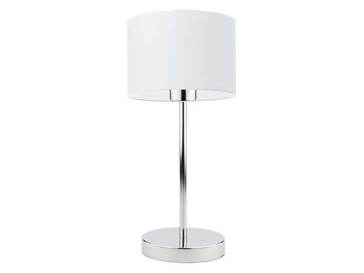 LAMPA DO BIURA PREXA WALEC CLASSIC Wysokość 47 cm Chrom Lampa biurkowa Lampa z abażurem Stal Kategoria Lampy stołowe