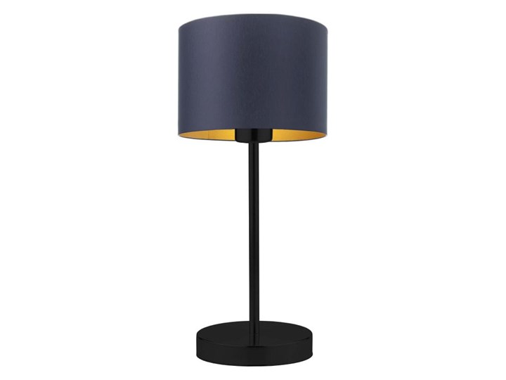 LAMPKA DO SYPIALNI PREXA WALEC GOLDEN Wysokość 47 cm Stal Lampa z abażurem Lampa biurkowa Chrom Kategoria Lampy stołowe