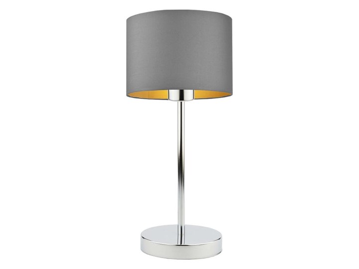 LAMPKA DO BIURA PREXA WALEC GOLDEN Lampa biurkowa Wysokość 47 cm Lampa z abażurem Stal Chrom Kategoria Lampy stołowe