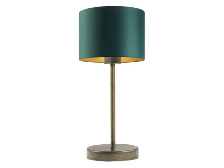 LAMPKA DO BIURA PREXA WALEC GOLDEN Chrom Wysokość 47 cm Lampa z abażurem Stal Lampa biurkowa Styl Nowoczesny