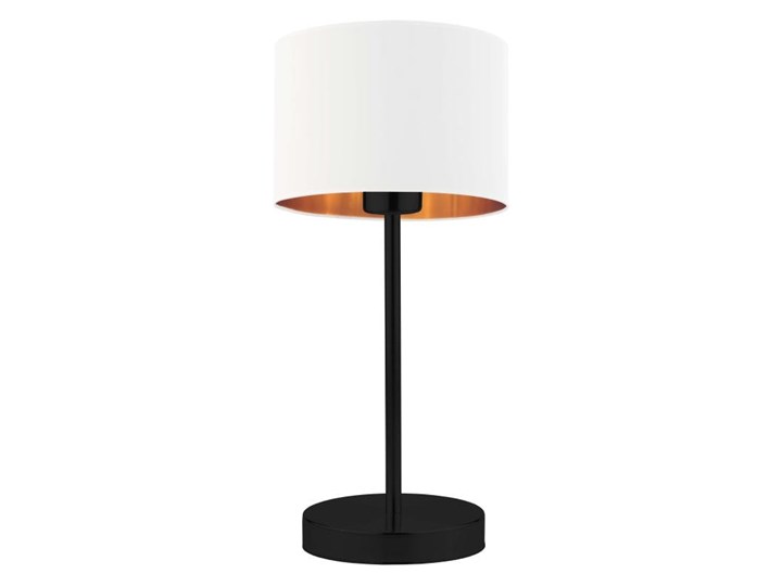 LAMPKA DO BIURA PREXA WALEC GOLDEN Lampa biurkowa Stal Chrom Lampa z abażurem Wysokość 47 cm Kategoria Lampy stołowe
