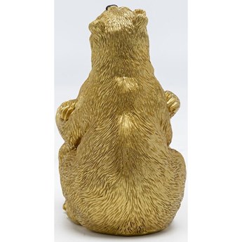 Figurka dekoracyjna Kissing Bears 17x17 cm złota