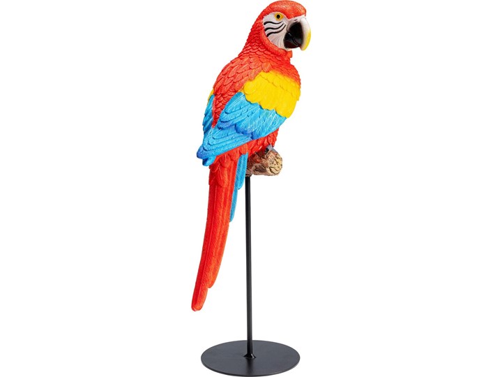 Figurka dekoracyjna Parrot Macaw 18x36 cm kolorowa Kolor Wielokolorowy