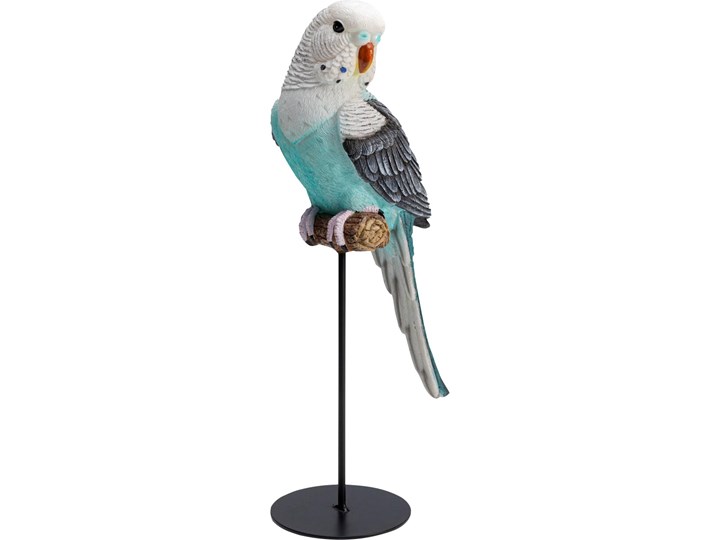 Figurka dekoracyjna Parrot Turquoise 18x36 cm kolorowa Kolor Wielokolorowy Kategoria Figury i rzeźby
