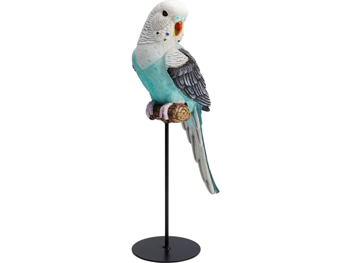 Figurka dekoracyjna Parrot Turquoise 18x36 cm kolorowa Kolor Wielokolorowy Kategoria Figury i rzeźby