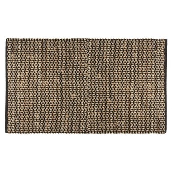 BRACE dywan jutowy w naturalnym kolorze z dodatkiem czerni, 90x150 cm