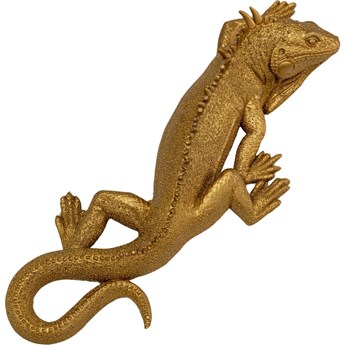 Dekoracja ścienna Lizard 11x31 cm złota