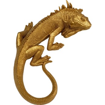 Dekoracja ścienna Lizard 17x40 cm złota