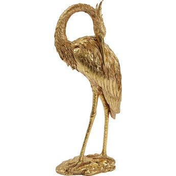 Dekoracja stojąca złota ptak 41x101 cm