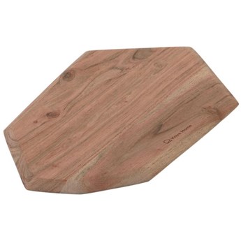 Deska do serwowania Romina w kształcie sześciokąta z litego drewna akacjowego