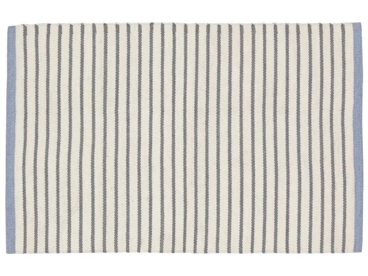 Dywan ogrodowy Catiana PET szary w paski 60 x 90 cm Dywany Kolor Biały Syntetyk Prostokątny 60x90 cm Kategoria Dywany