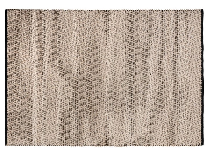 Dywan Neida szaro-beżowy 160 x 230 cm Prostokątny Dywany 160x230 cm Kolor Biały Wełna Wiskoza Kolor Szary