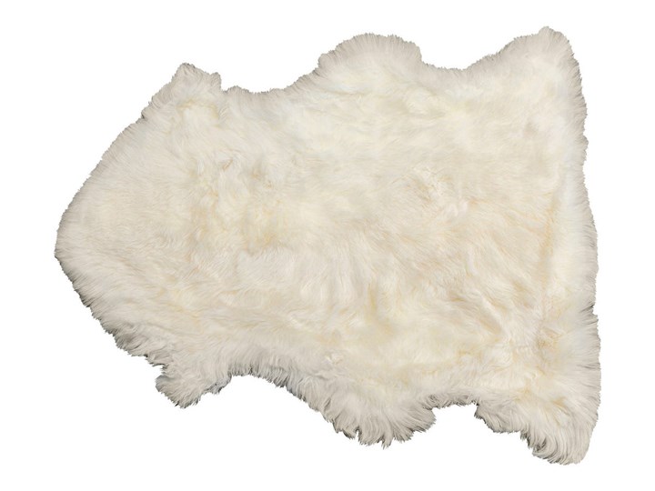 Dywan - skóra owcza Heidi 85x65 cm biała Skóry Dywany Nieregularny Pomieszczenie Sypialnia