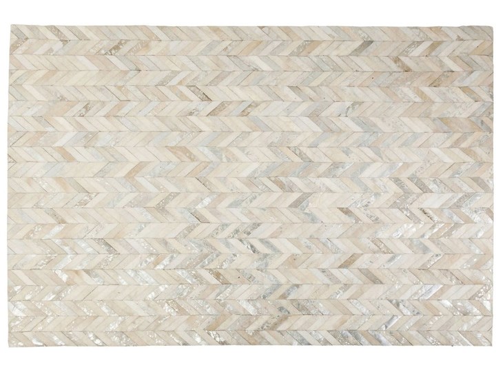 Dywan Spike Elegance 170x240 cm beżowy Skóra Skóry Prostokątny Wzór Geometryczny Dywany Kategoria Dywany