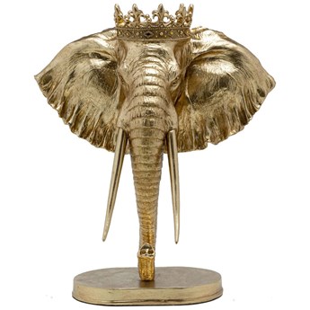 Figurka dekoracyjna Elephant Royal 49x57 cm złota