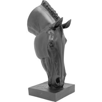 Figurka dekoracyjna czarna koń 38x27 cm