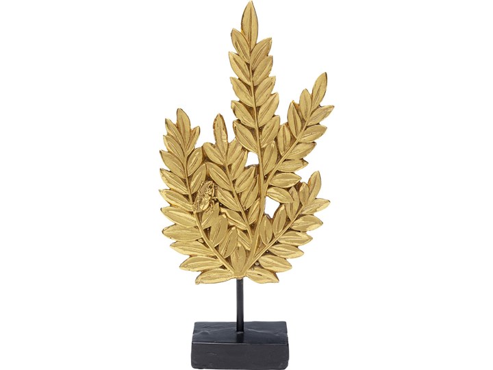Figurka dekoracyjna Leaves 14x30 cm złota