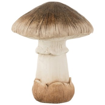 Figurka dekoracyjna Mushroom Ø24x32 cm brązowo-beżowa